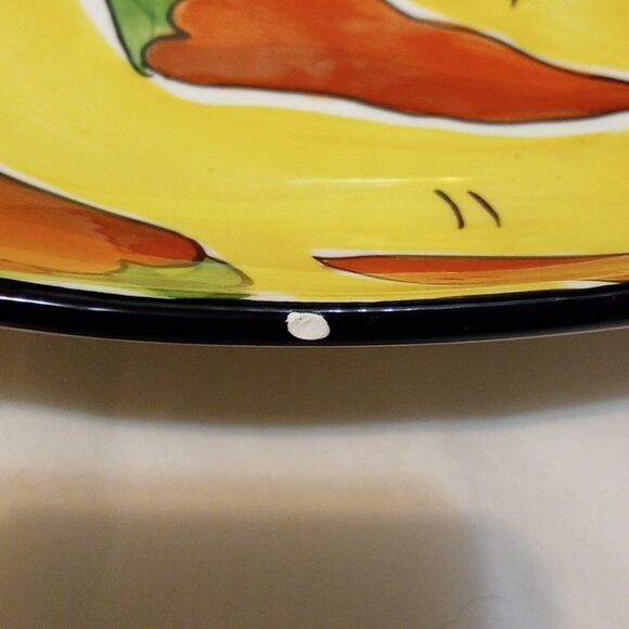 1999 Oval "Chili Fiesta" Clay Art Platter - Picture 6 of 6